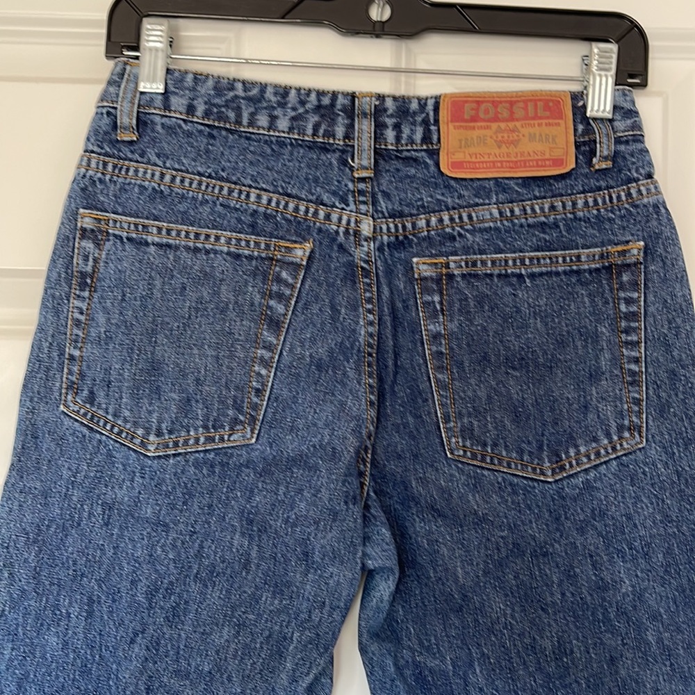LIKE NEW “FOSSIL VINTAGE” denim blue jeans. “JESSIE”. Sz 1L. EXCELLENT CONDITION